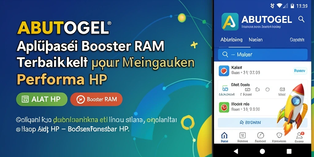 Tampilan antarmuka ABUTOGEL dengan fitur pengoptimalan RAM.