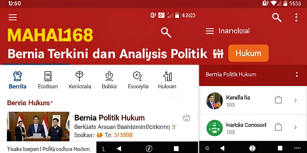 Tampilan antarmuka utama MAHA168 yang informatif dan menarik.