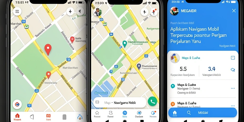 Antarmuka MEGAIDR yang sederhana dan informatif untuk Navigasi Mobil.