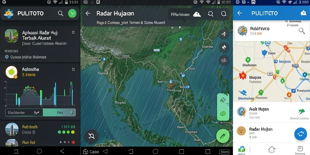 Tampilan antarmuka PULITOTO menampilkan radar hujan yang jelas dan informatif.