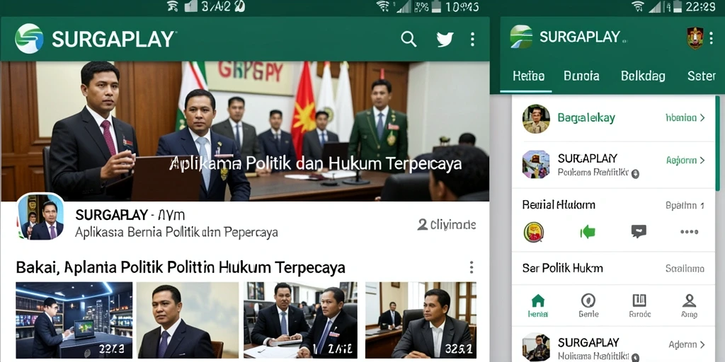 Antarmuka aplikasi SURGAPLAY yang modern dan mudah digunakan.
